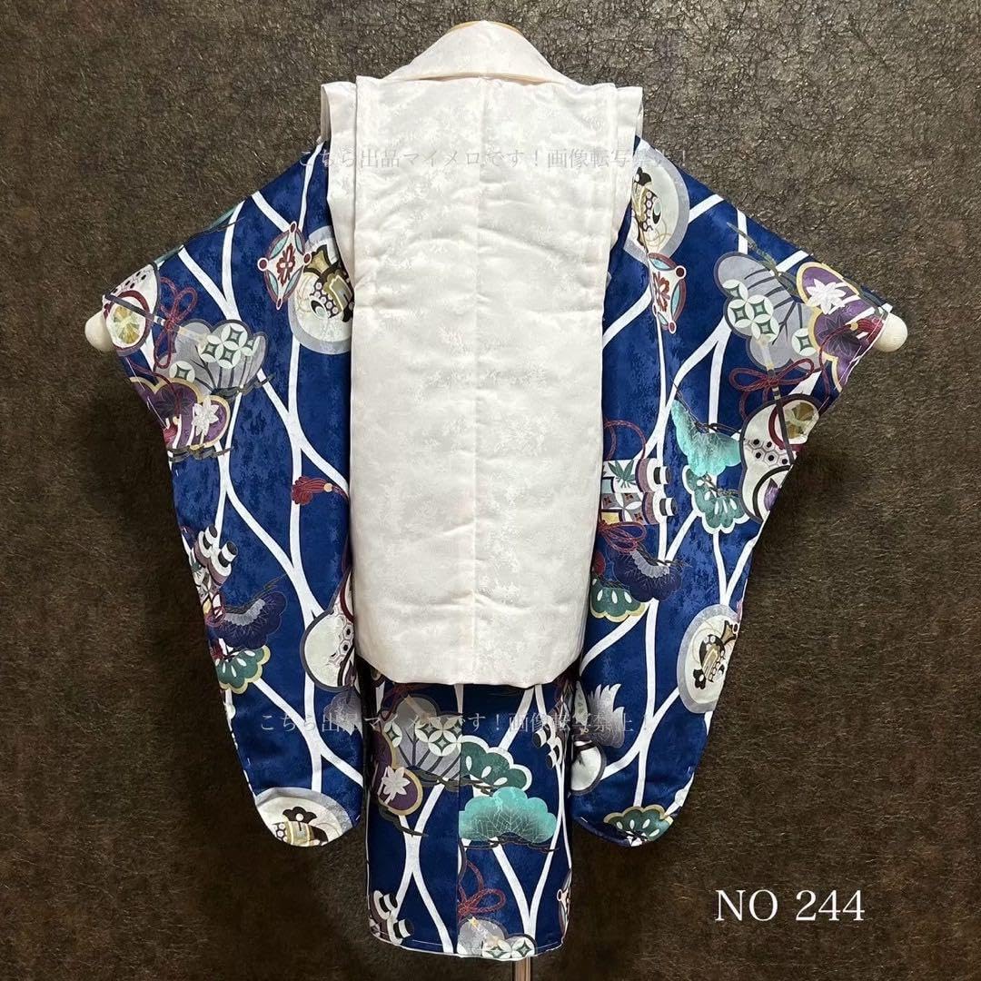 七五三 三歳 男児 被布 着物 44 珍しい 男の子被布セット 04⑥ 七五三