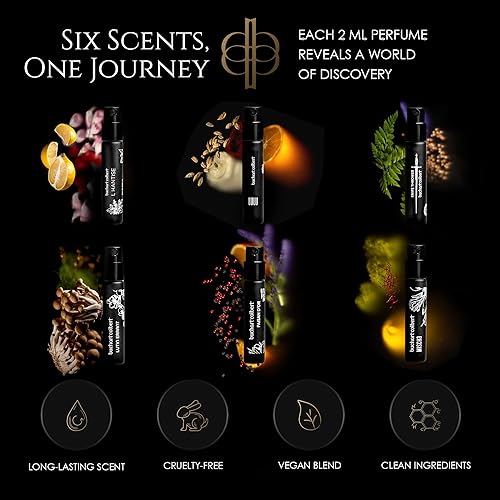 Miniatura 3 de Juego de muestras de Eau de Parfum  6 muestras de perfume de 0.1 fl oz  Colección de fragancias unisex Discovery con aromas florales, ámbar,