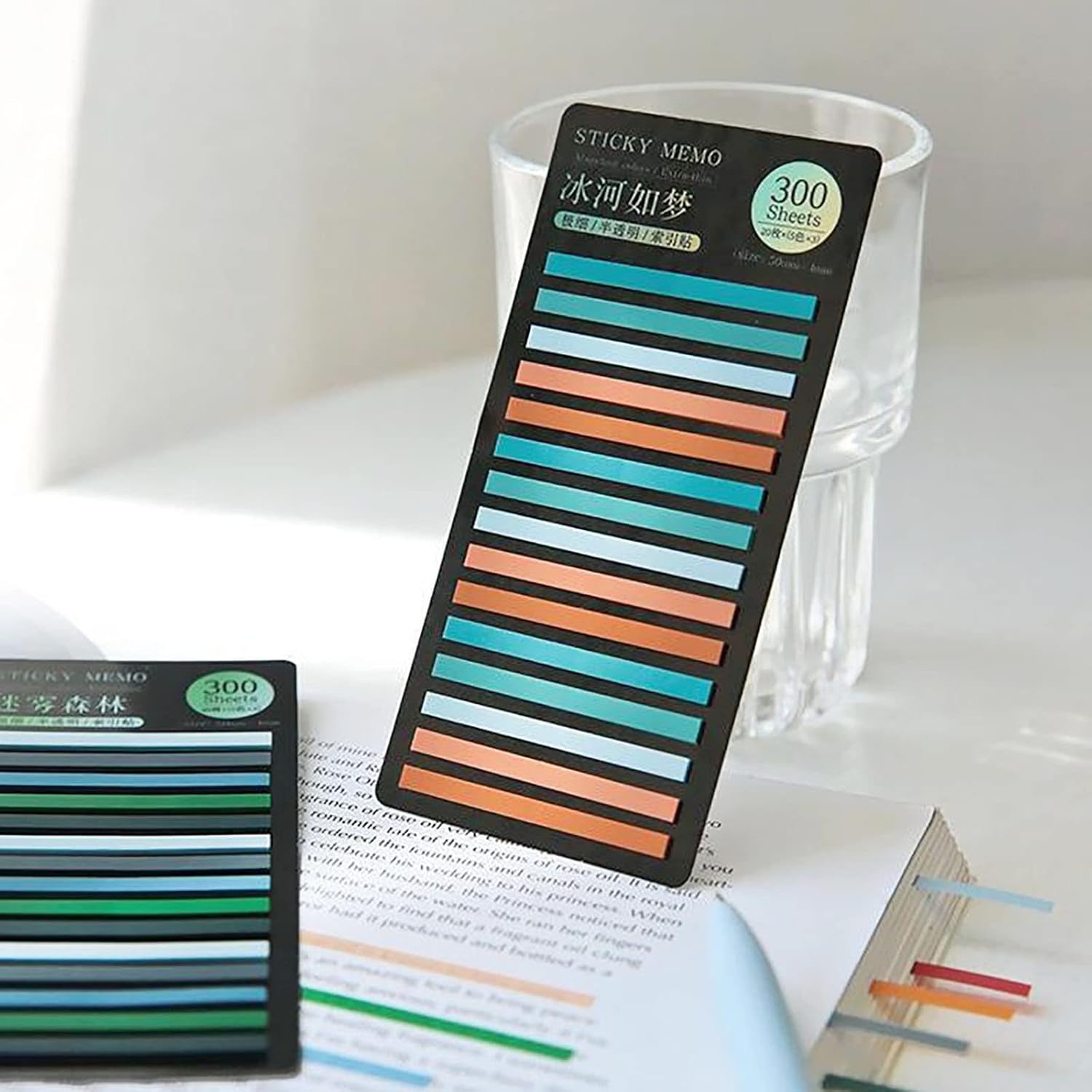 SZHTSWU 3000pcs Translucent Highlighter Strips Removable Colorful Sticky Index Tabs Highlighter Tape Mini PET Page Flags Markers Tabs for Annotating Books : Office Products