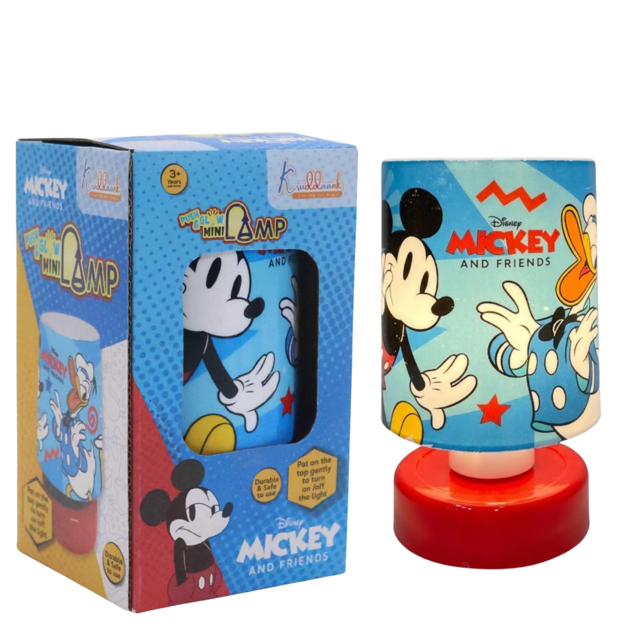 Kriiddaank Mickey Mouse Themed Table Lamp - Battery Operated LED