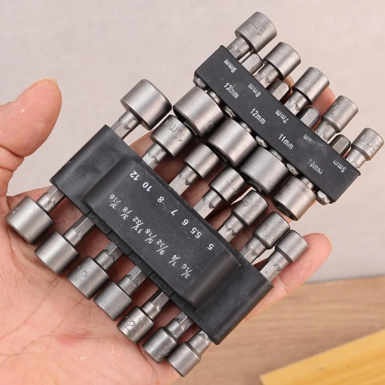 Klucz sześciokątny, wiertło, śrubokręt nasadowy, zestaw kluczy, adapter z rękojeścią Zestaw przedłużek(9PCS Set)