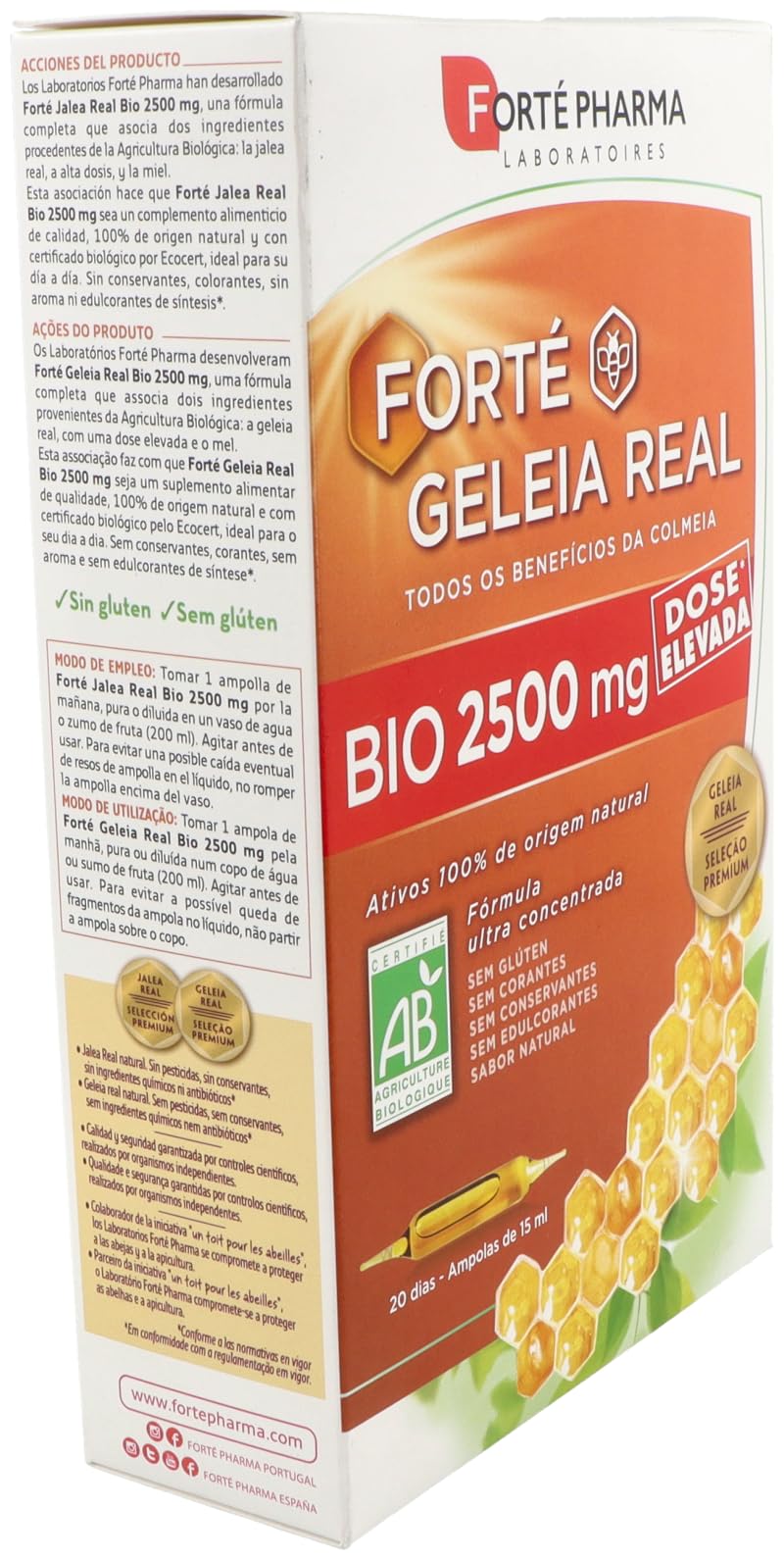 FORTE JALEA REAL 2500 mg. 20 Amp. BIO