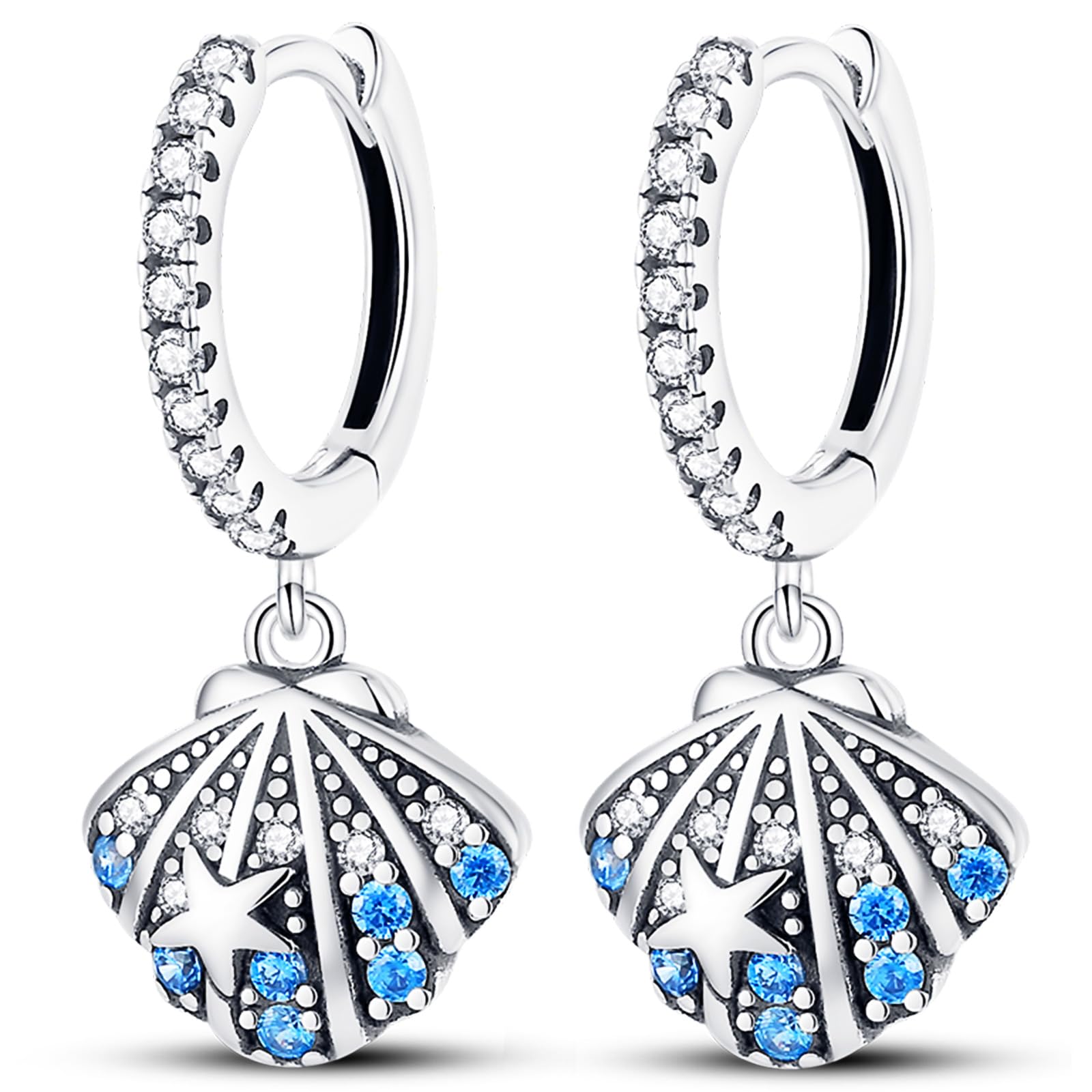 Earrings for Women, 925 Sterling Silver Earring Jewelry, Hoop Drop Dangle Graduation Birthday Gifts for Girls Teen