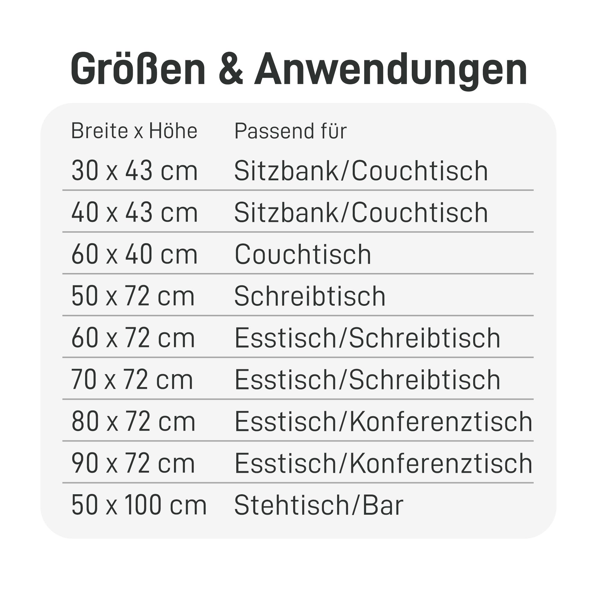 Natural Goods Berlin Tisch-Gestell Edelstahl | Einfache Montage | Metallbeine | Ideal für DIY-Projekte wie Esstisch, Schreibtisch, Couchtisch, Bank | 70x72 cm