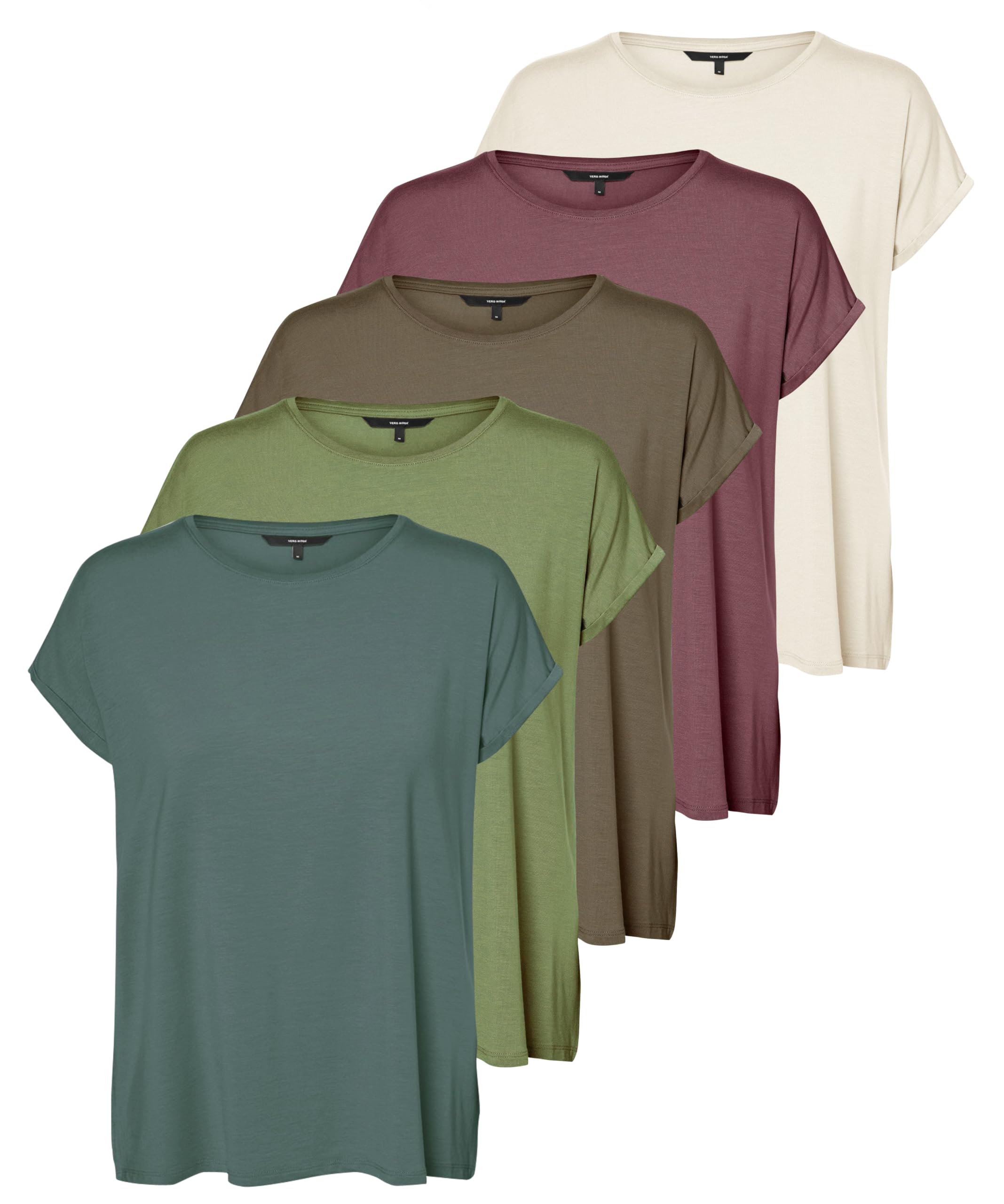 VERO MODA Damen Vmava Plain Ss Unterhemd