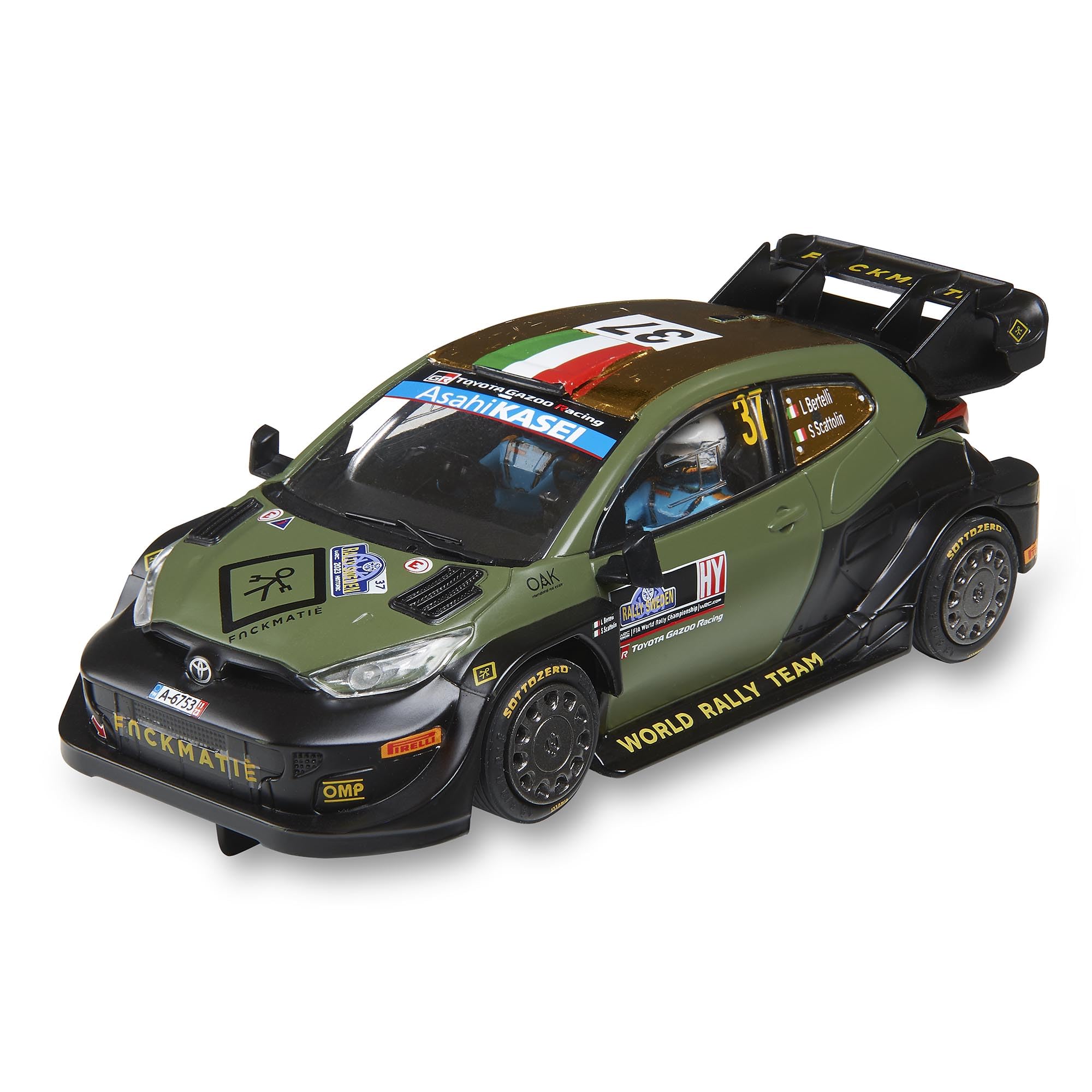 SCALEXTRIC - Veicolo da corsa Advance - Auto Slot Scala 1:32 (Toyota Yaris WRC - Bertelli)