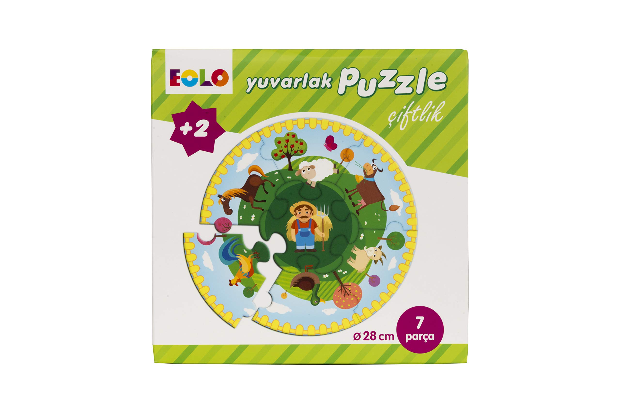 Yuvarlak Puzzle Çiftlik (Kapak Değişebilir)