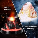 UNGLINGA Erupting Volcano Science Kit for Kids Chemistry Set Gifts | Gemstone Dinosaur Dig Volcano, Snow Eruption Volcano, STEM Activities, Educational Scientist Toys, for Boys Girls