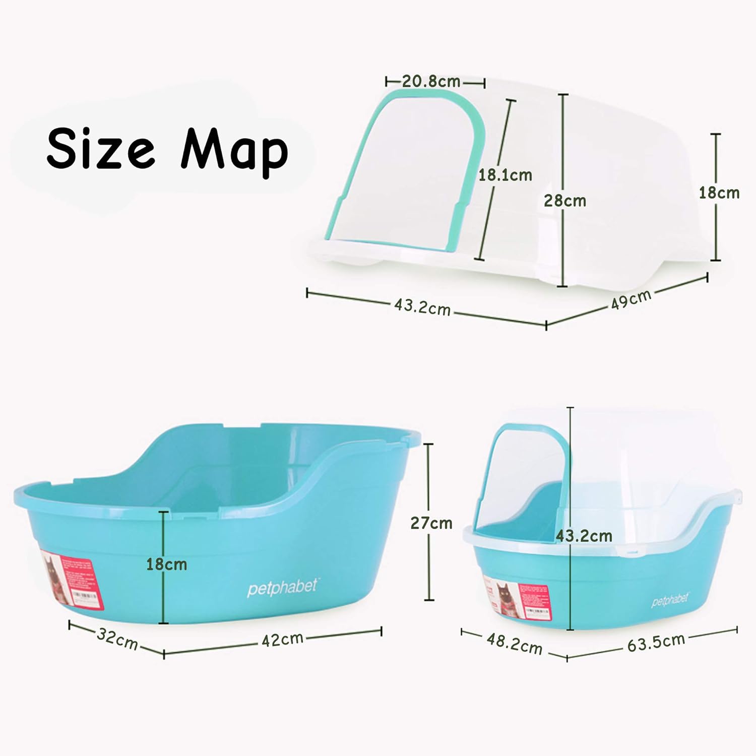 extra large covered litter box