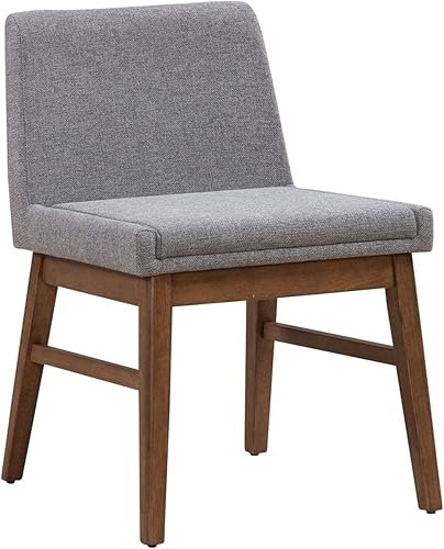 Liberty Furniture Space Savers - Silla auxiliar tapizada para comedor (RTA), juego de 2, nogal satinado