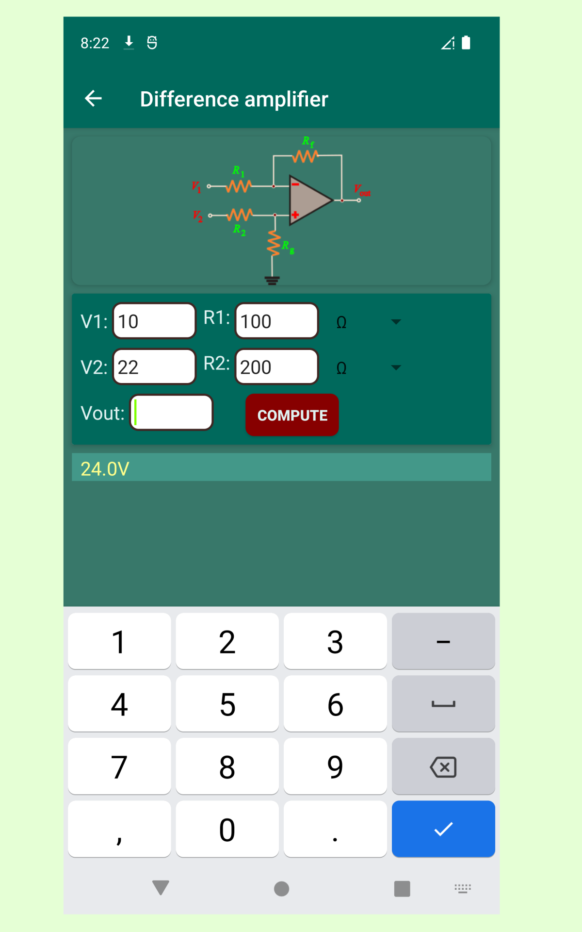 Calculatronics Electronics circuit calculator App on Amazon Appstore