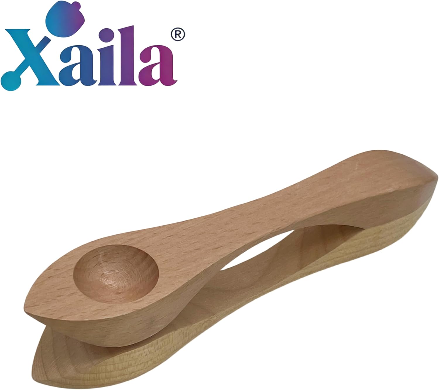 Xaila Handmade Wooden Musical Spoons – 9 Inch Traditional Percussion Instrument with Authentic Folk Sound, Irish Celtic Rhythm Sticks | Unique Gift for Music Lovers, Beginners