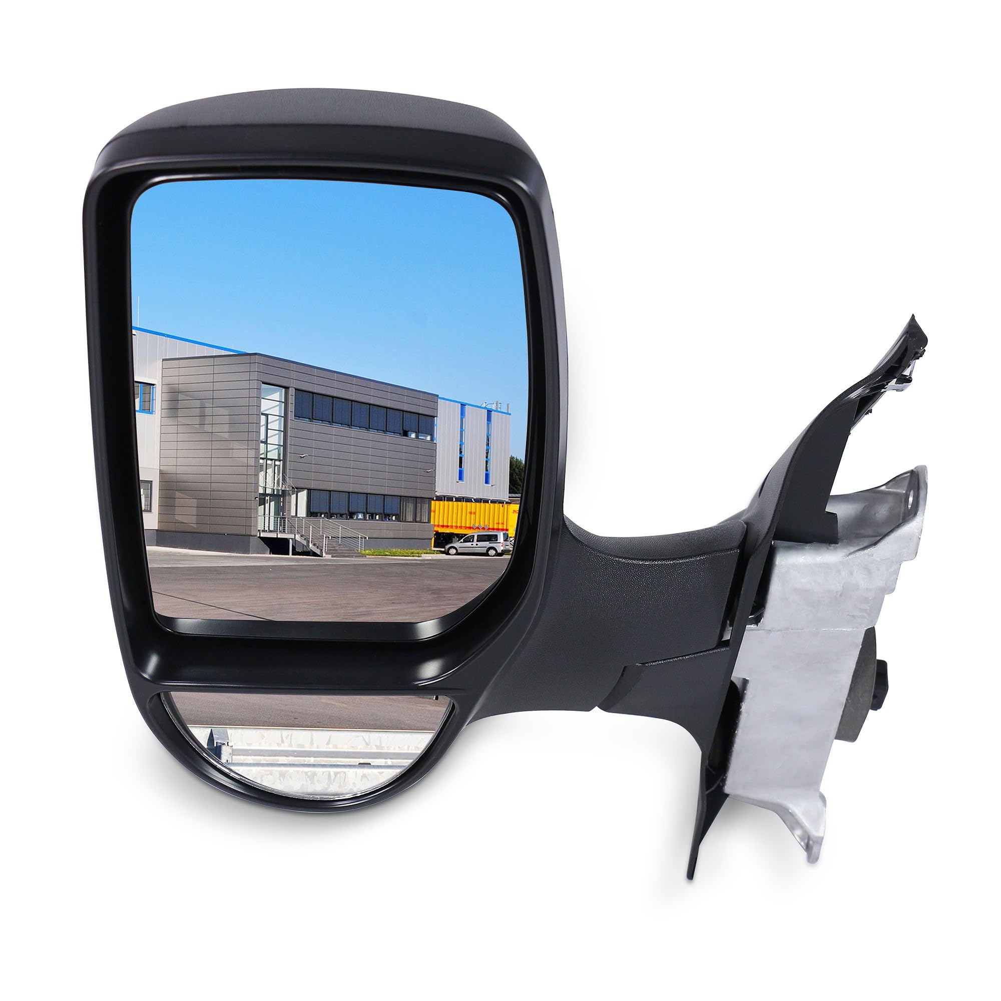 Alkar 9227960 Miroir extérieur convexe électrique à bras court 110-300 x 170 mm | Compatible avec: FORD TRANSIT Bus, TRANSIT Kasten, TRANSIT Pritsche/Fahrgestell, TRANSIT Pritsche/Fahrgestell
