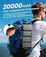 Solárna power banka ADDTOP 20 000 mAh – 22,5 W rýchlonabíjanie, 4 skladacie panely 2