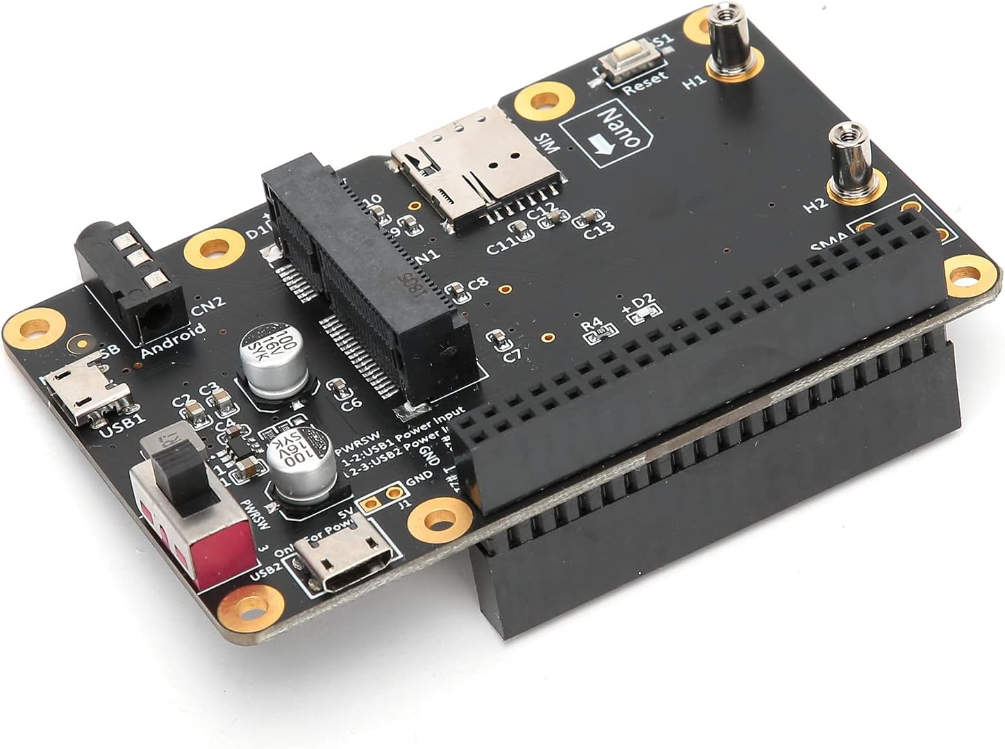 3G/4G Lte Base Hat For Raspberry Pi 4/3/2/B+ Module Computer Board to Usb With Sim Card, for Umts/Hspa+ and for Gsm/Gprs/Edge Coverage With Regional Or Global Modules