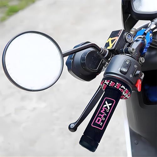 Miniatura 2 de D1M Mango universal de 78 pulgadas, agarre de goma antideslizante para motocicleta, Motocross, compatible con Kawasaki (rosa)