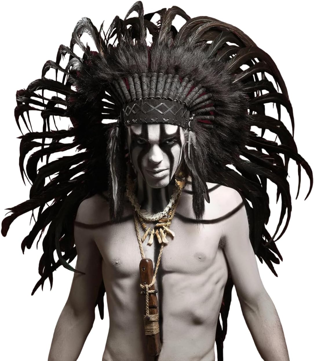 The World of Feathers Native American-Style Feather Headdress – Handmade for Festivals & Costumes