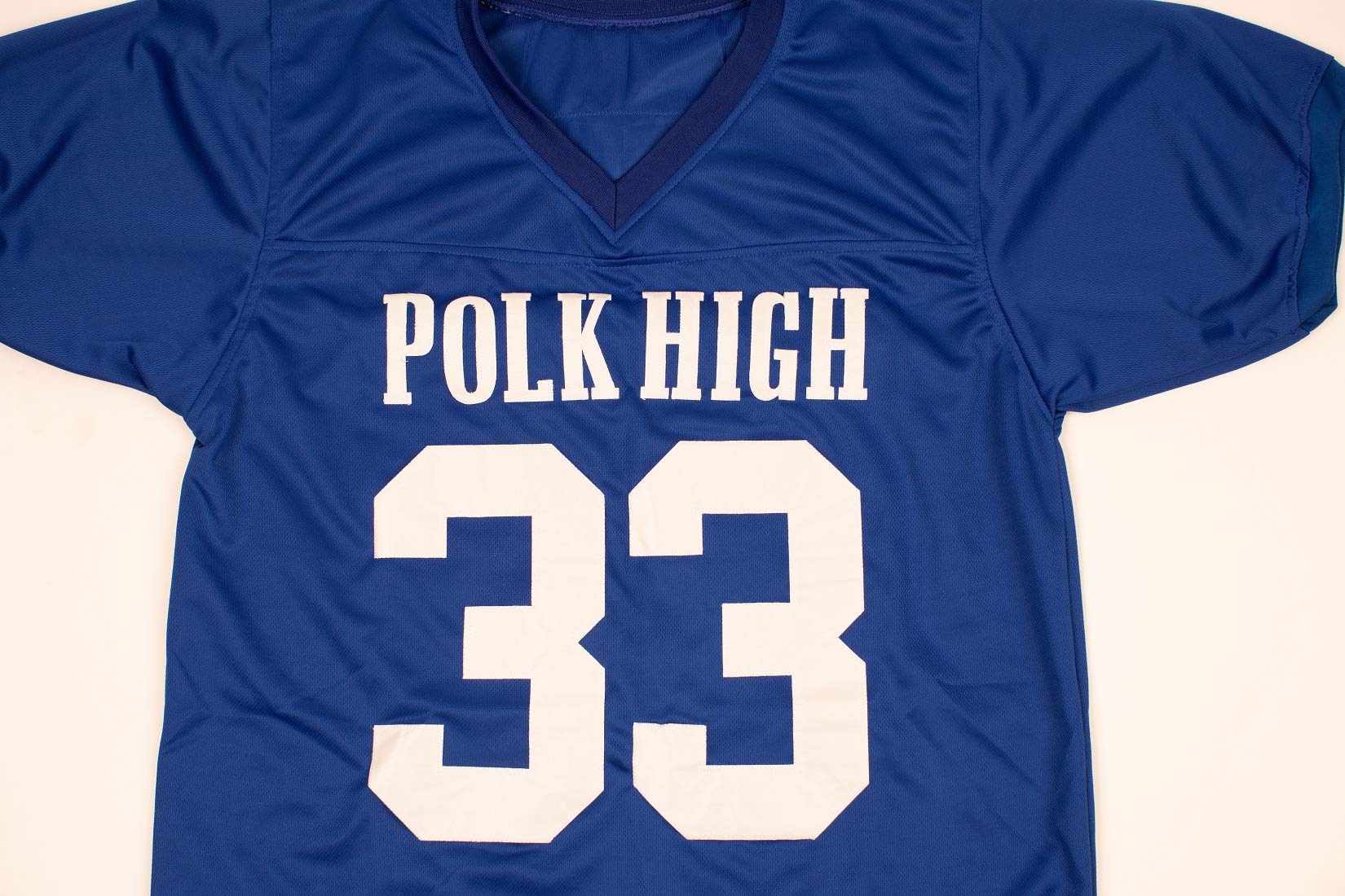 BORIZCUSTOMS Bundy 33 Polk High Football Jersey with Married with Children Stitch (34) Blue