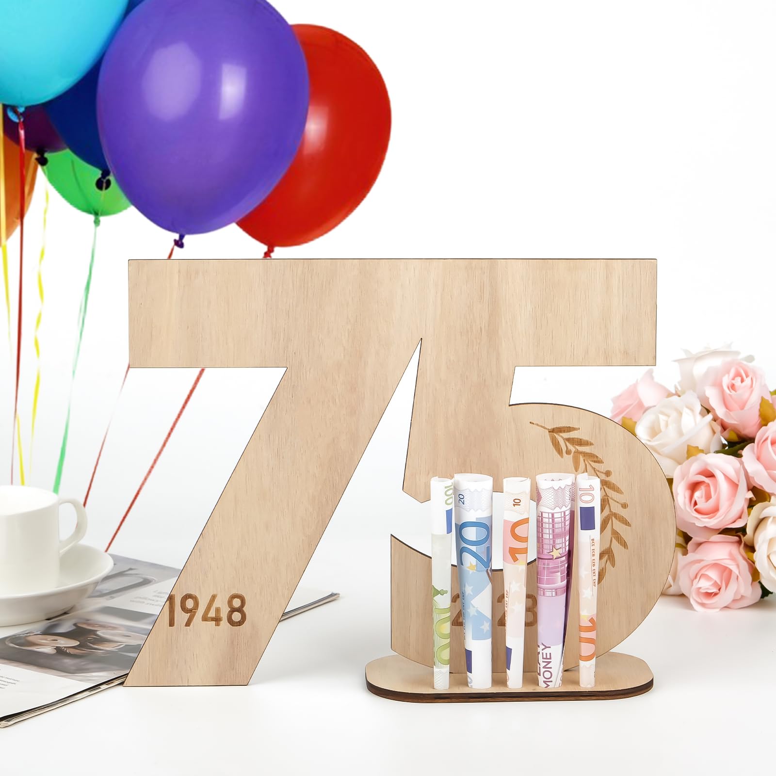 I LOVE MOM Livre D'or En Bois Bricolage,30 Ans Bois Decoration,Livre D'or En Bois Numéro Pour Cadeaux,Mariages,Fêtes,Anniversaires