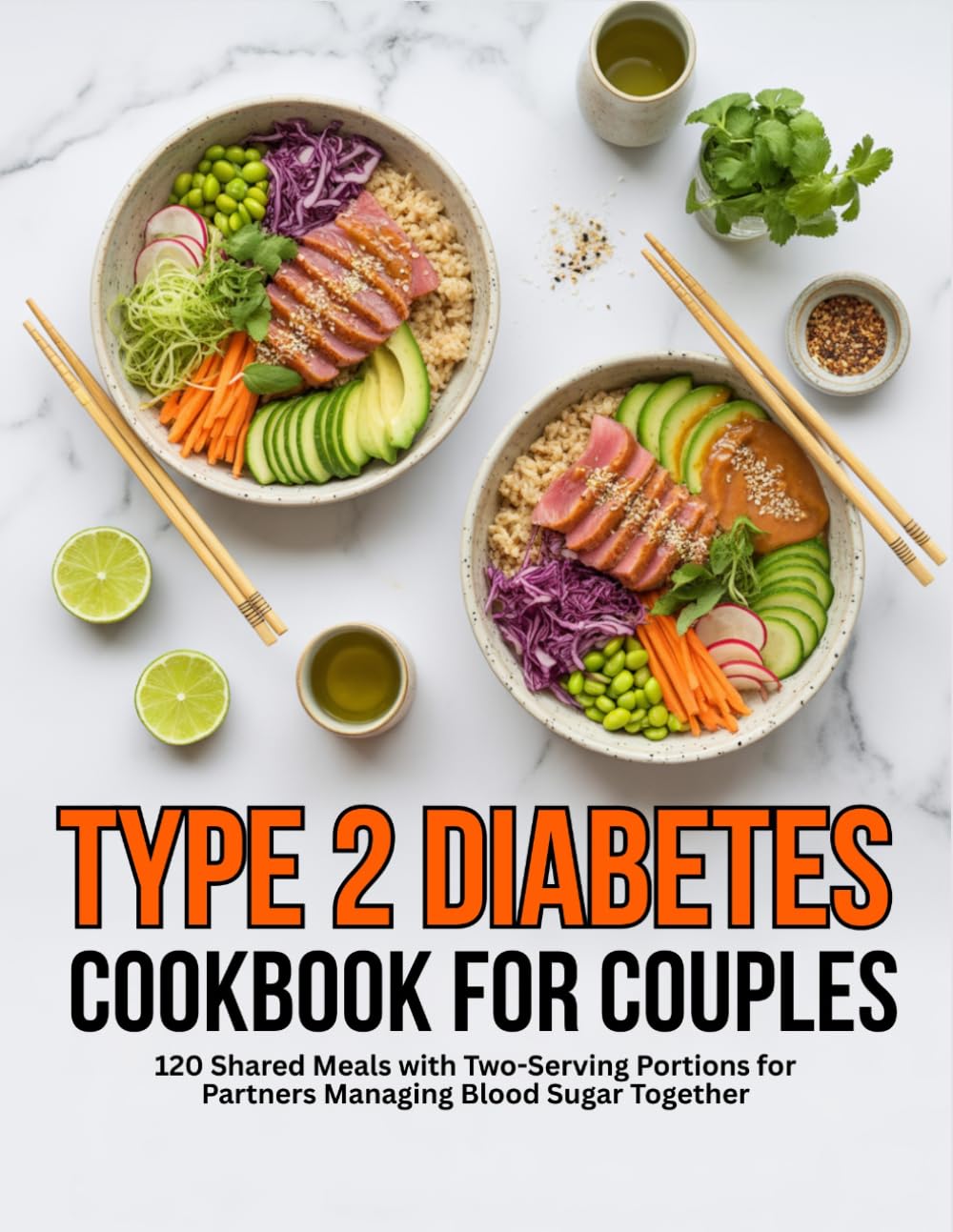 Type 2 Diabetes Cookbook for Couples: 120 Shared Meals With Two-Serving Portions for Partners Managing Blood Sugar Together