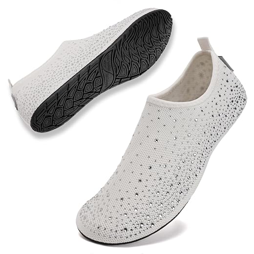 WateLves Womens Barefoot Water Shoes Travel House Slippers for Indoor and Outdoor Aqua Socks for Beach Swim Surf Yoga Dancing Camping Must Haves