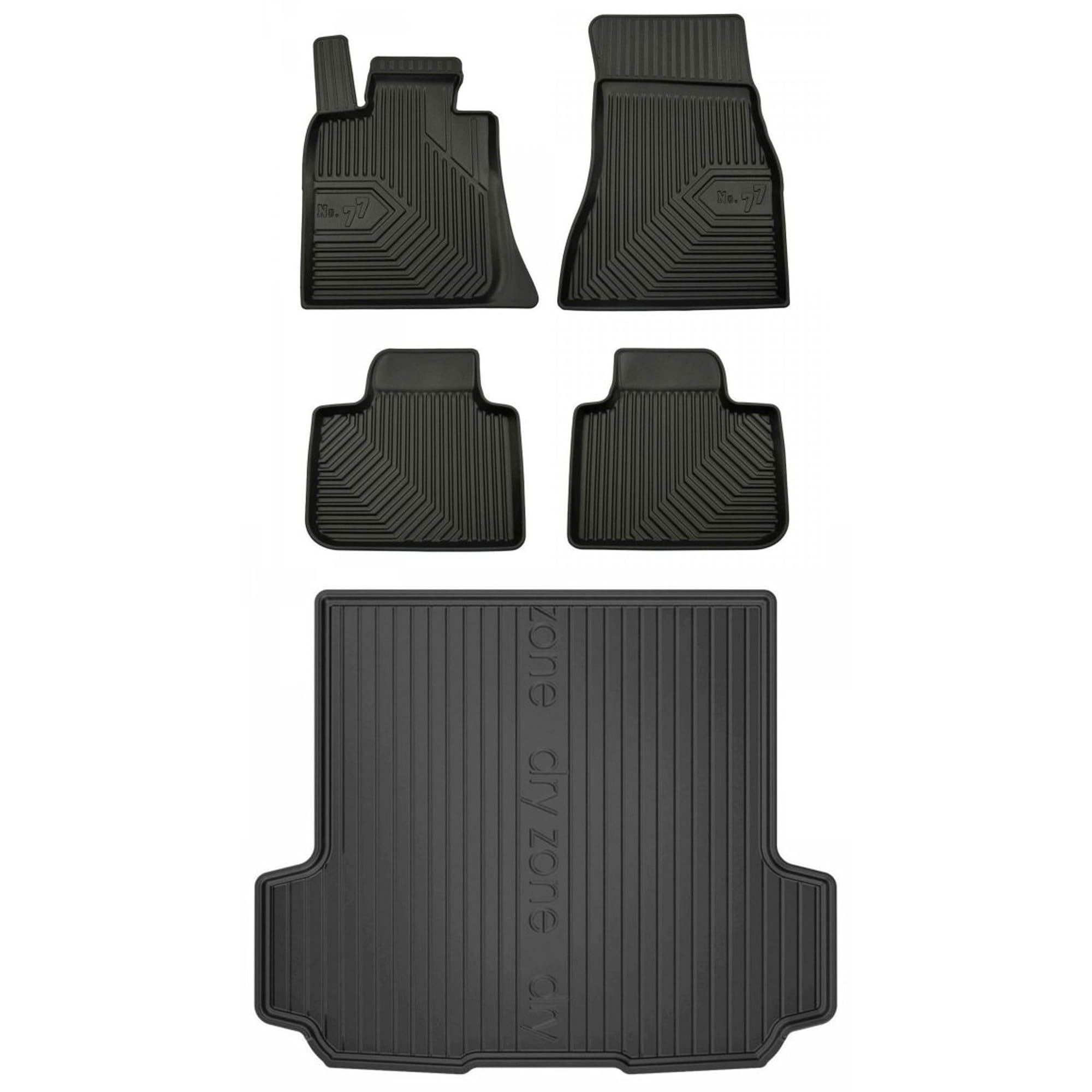 MOTOS Set de alfombrillas de goma y alfombrillas de maletero para BMW Serie 6 Gran Turismo G32 desde 2017 Mejora la comodidad de tus viajes con la alfombrilla antideslizante para coche NO.77- alfombri