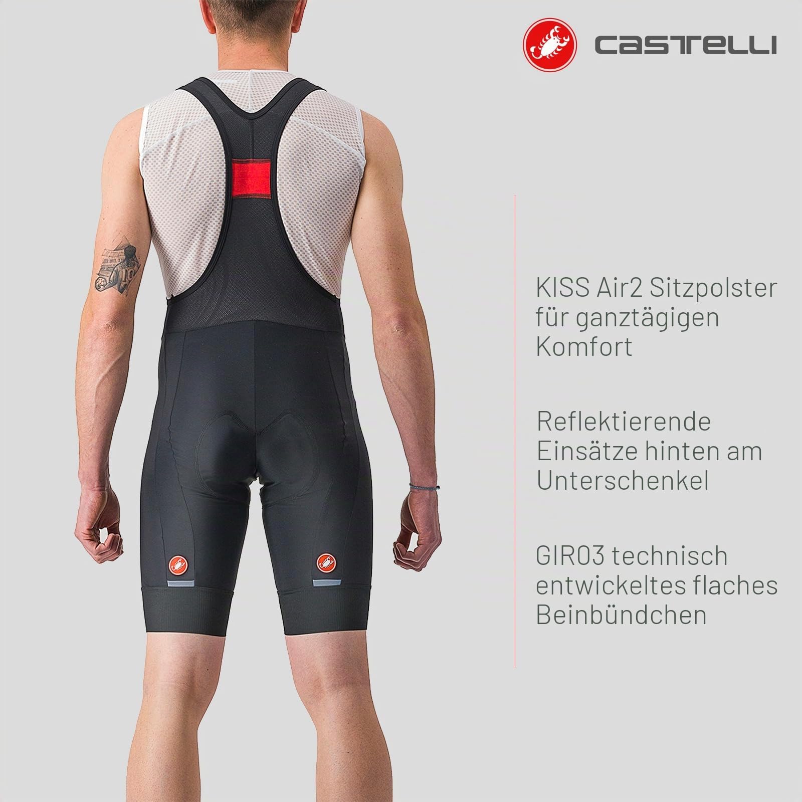 Castelli Herren Shorts Entrata 2 Bibshort