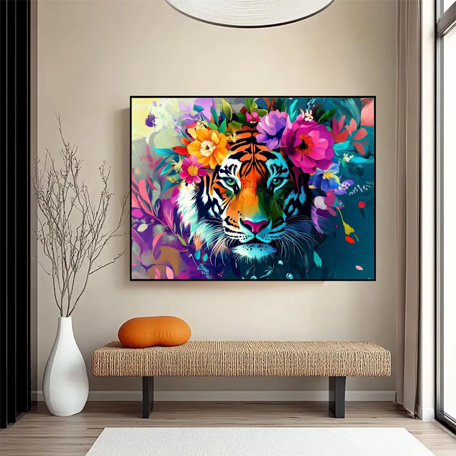 Diamond Painting Blume, 5D Diamond Painting Erwachsene 70x90cm qw1-641