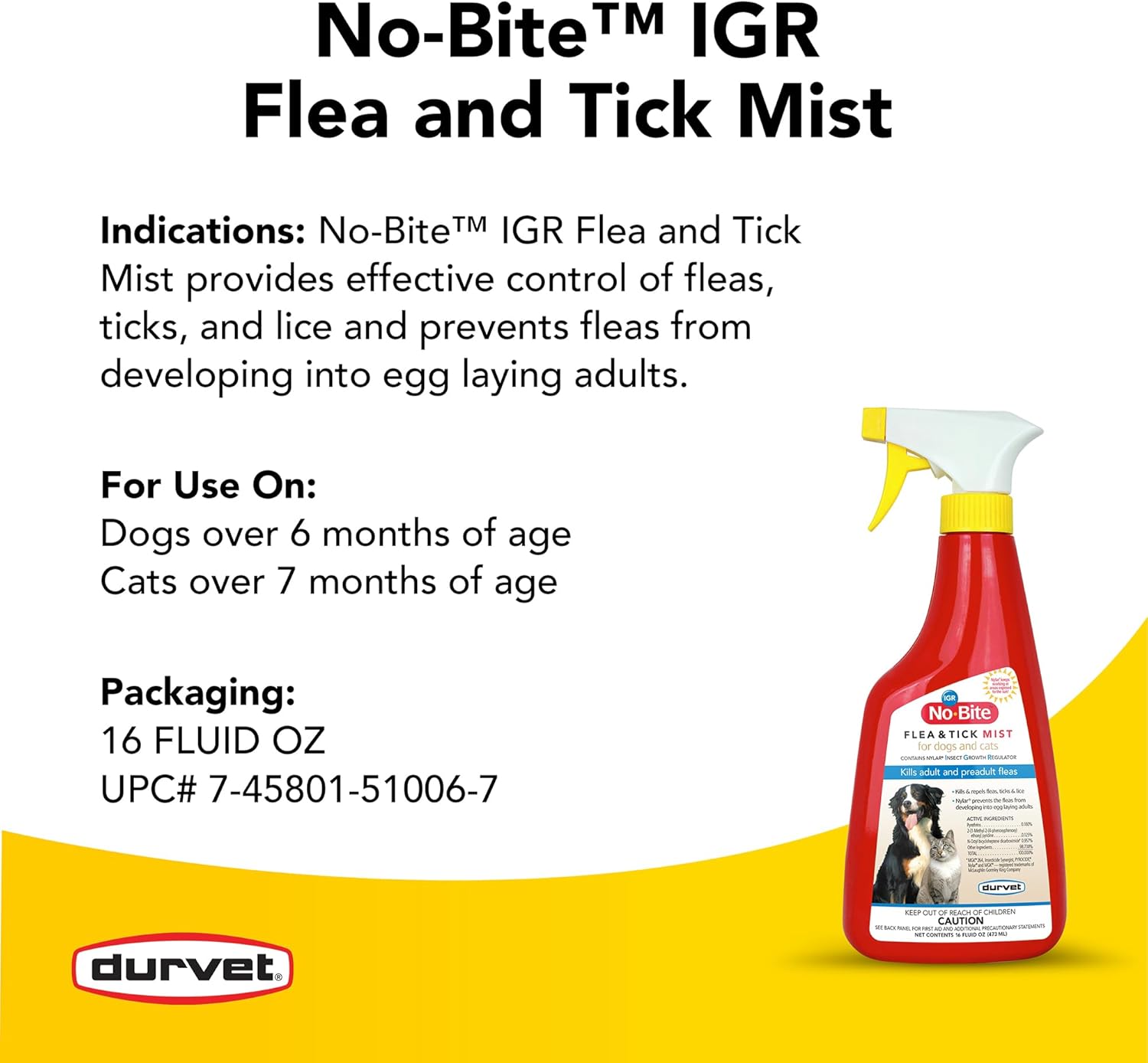 Durvet No-Bite IGR Mist, Pint