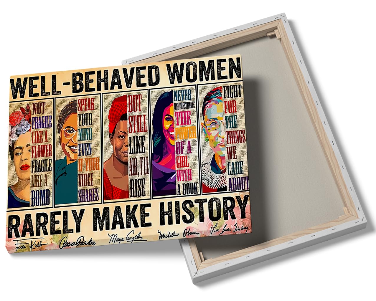 Amazon.com: Feminist Wall Art Well Behaved Women Rarely Make History Poster - Feminist Print , Empowering Women, Strong Women Vintage, Women Speak Womens Rights Ready To Hang Bedroom Living Room 12x16inch Framed: amazon-com-feminist-wall-art-well-behaved-women-rarely-make-history-poster-feminist-print-empowering-women-strong-women-vintage-women-speak-womens-rights-ready-to-hang-bedroom-living-room-12x16inch-framed