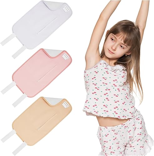 Miniatura 1 de Preboun Paquete de 3 unidades de aceite de ricino orgánico para niños, almohadillas de compresión de aceite de ricino de franela con correa