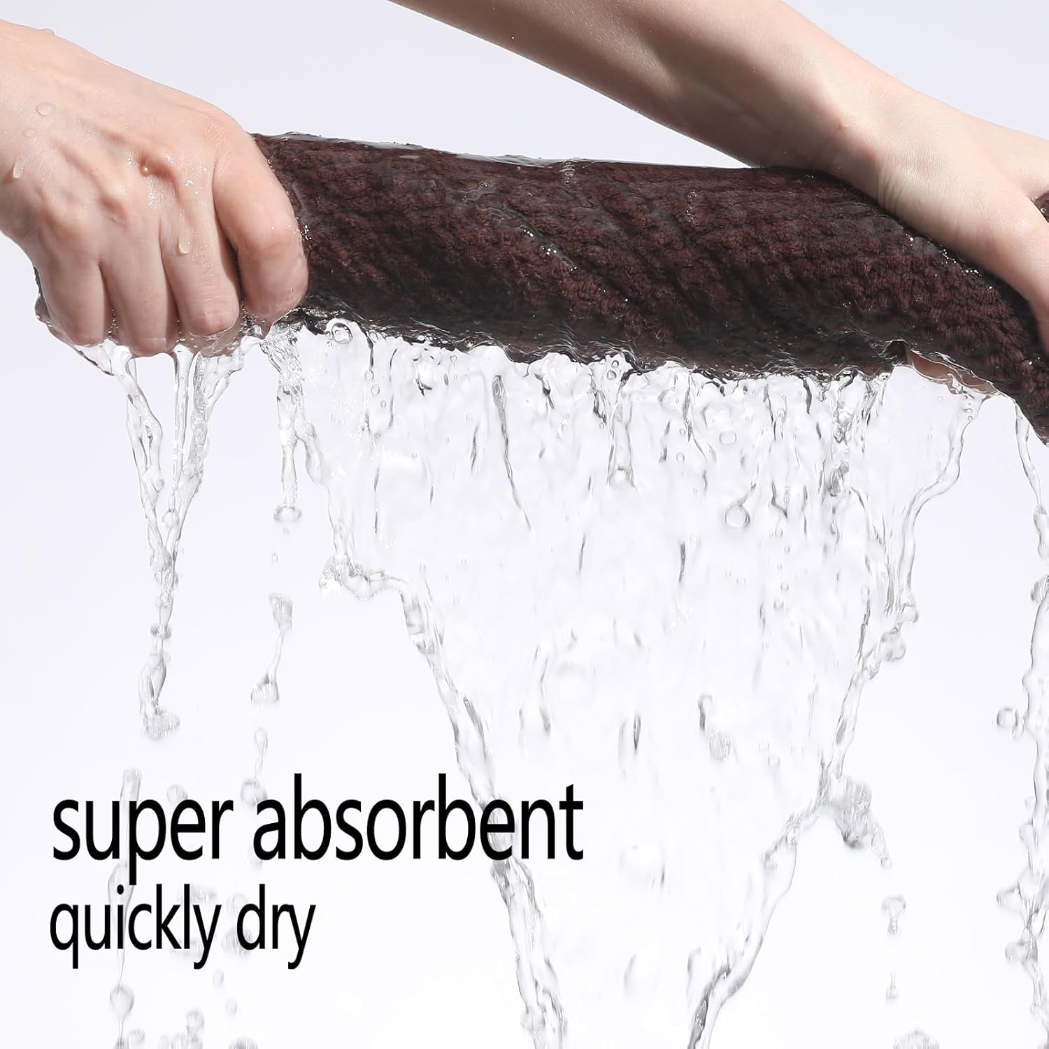 YTYC Towels, 39x78 Inch Oversized Bath Sheets for Adults Luxury Extra Large Bath Towels Sets of 6 Super Soft Shower Towels for Bathroom Microfiber 80% Polyester (Brown,6 Piece) - Image 5