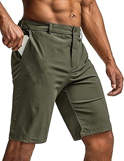 CQR Men's Quick Dry Stretch Hiking Cargo Shorts, Lightweight Water Resistant Tactical Casual, Golf