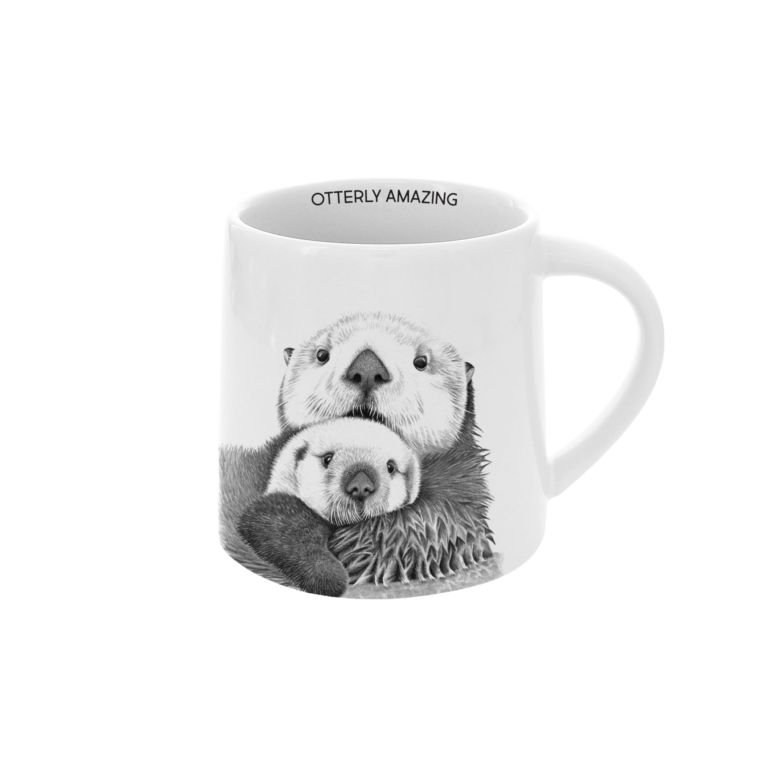 Pavilion Gift Company - Otterly Amazing - Taza de cerámica de 17 onzas para café y té, nutria, lindos utensilios de cocina de granja