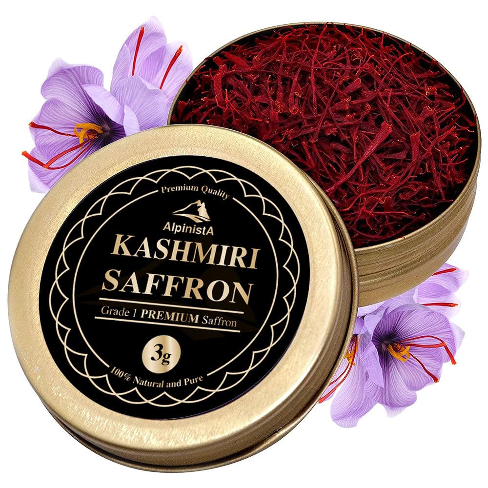 Alpinista Original Kashmiri Saffron 3 G/Pure Kashmiri Kesar/Finest A++ Grade Keshar for Pregnant Women, Biryani, Beauty, Improved Health and Tilak 3 Gram Pack of 1 (B0CRRW9FKB) Amazon Price History, Amazon Price Tracker