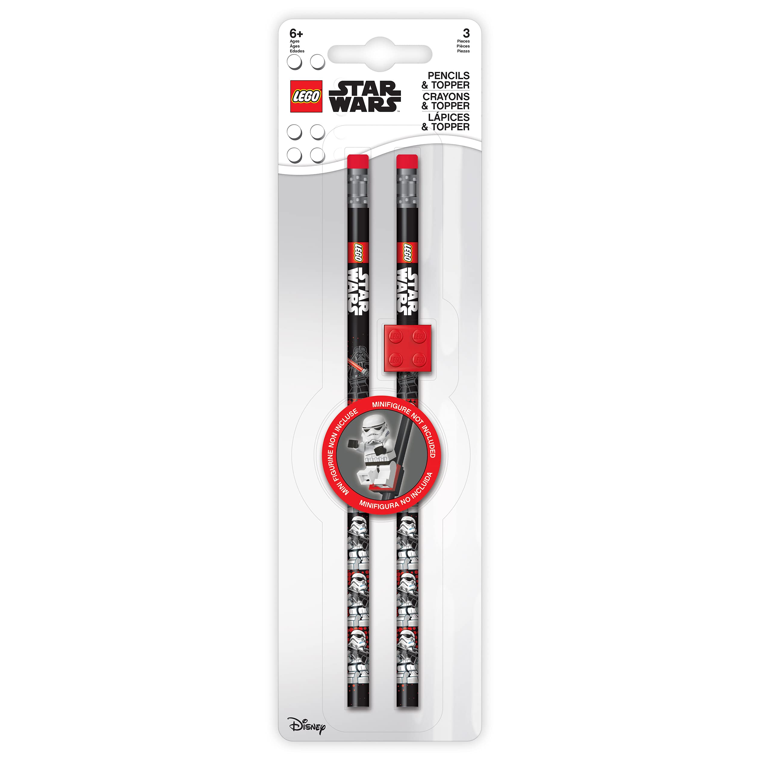 LEGO Star Wars Pencils with Topper - 2 Pencils and 1 Pencil Topper (52214) - Image 2