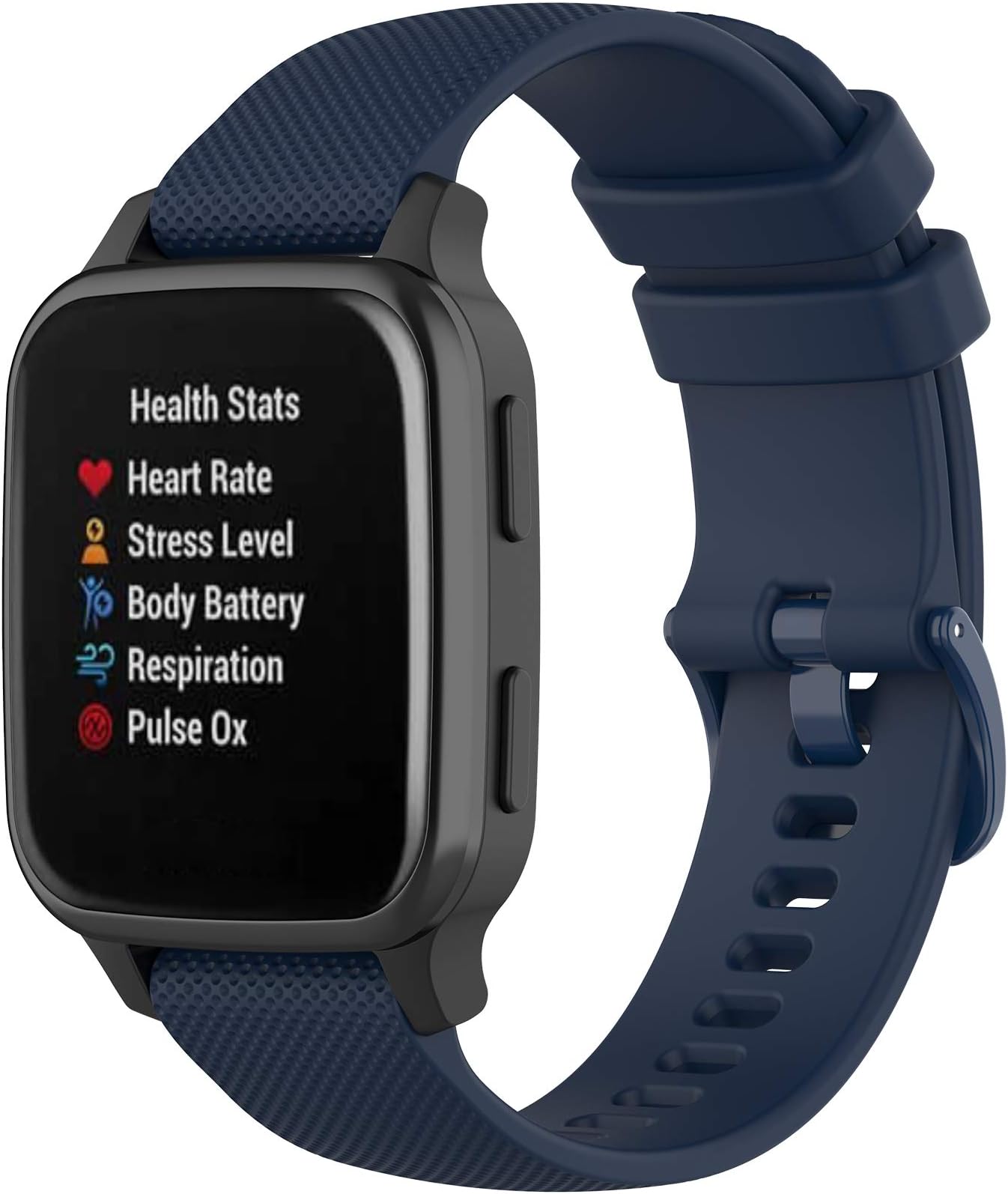 FitTurn Soft Colorful Silicone Watch Band Straps Compatible with Garmin Venu Sq watch Replacement Quick Release Watch Bands Sport Strap Compatible with Garmin Venu Sq Smartwatch