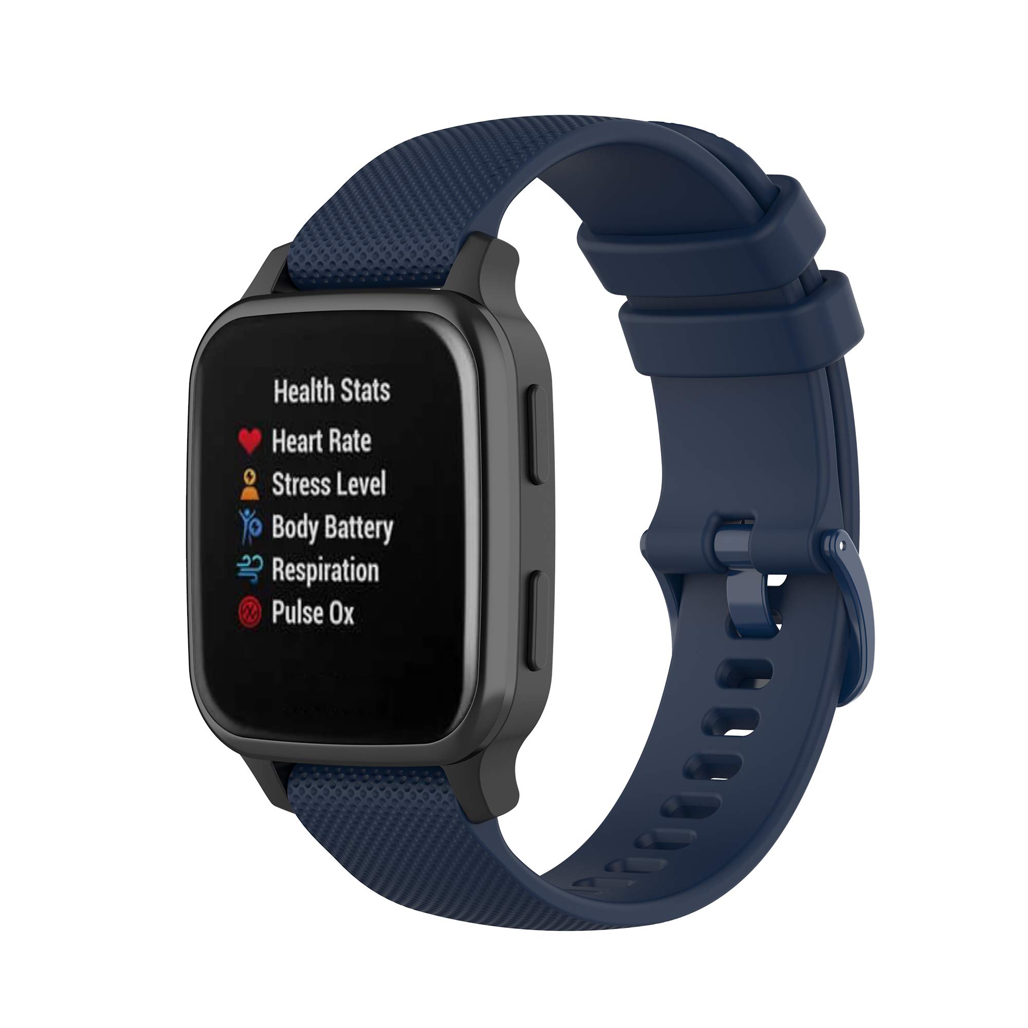 Cinturino In Silicone Per Smartwatch Lifebee/Letsfit ID205L E ID205, Ricambio Con Chiusura In Metallo E Perni A Sgancio Rapido
