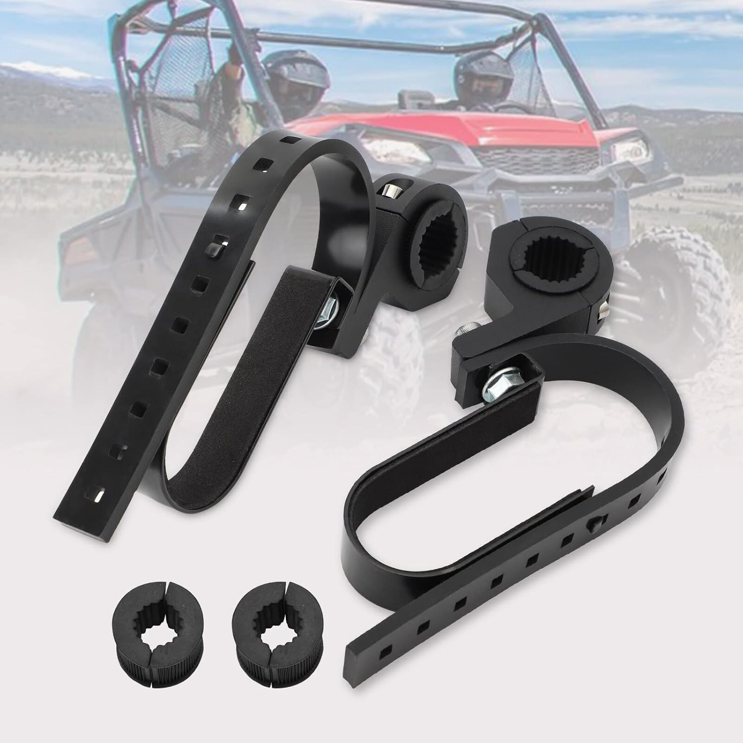 Amazon UTV ガンホルダー ロールバー スキーラック ボウラック 1.75インチ 2インチ ロールバー ポラリス RZR 800