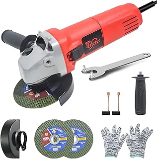 HPD Shakti 4 inch Angle Grinder with 2 Blades – 100mm, Full Copper Motor, 850W, High Speed 11000 RPM Power Tool for Metal, Wood, Tile Grinding, Cutting, and Polishing 6100