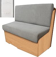 Vista 1 de leepiya 1 juego de fundas de cojín elásticas para autocaravana con 1 funda de respaldo, 1 funda de banco, lavable a máquina, ajuste universal