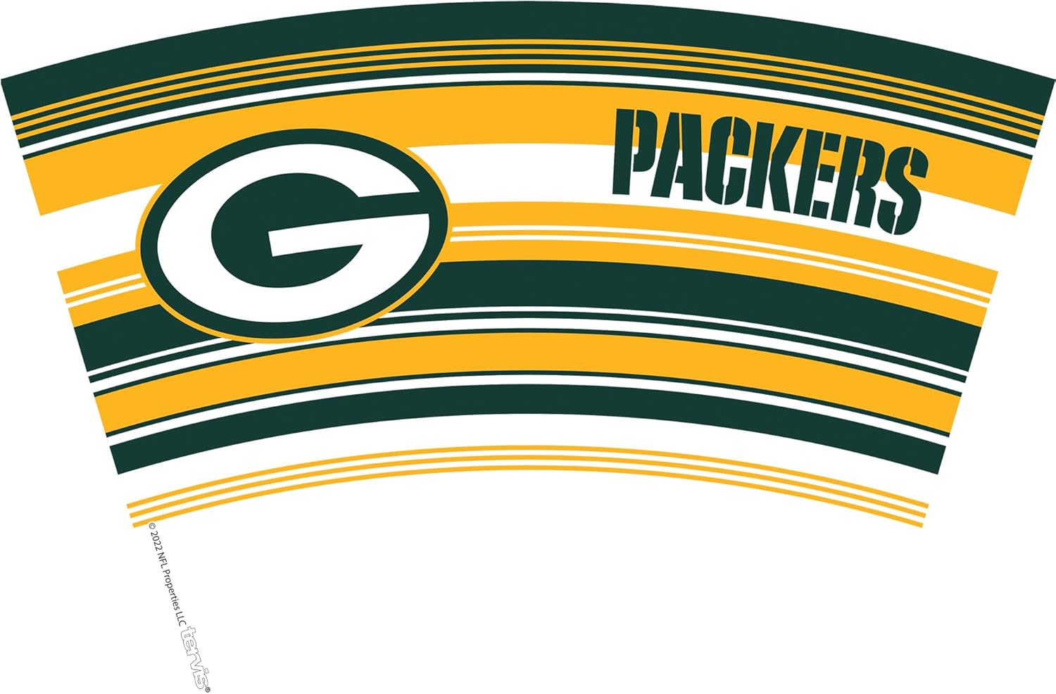 Tervis NFL Green Bay Packers - Hype Stripes Made in USA Double Walled Insulated Tumbler Travel Cup Keeps Drinks Cold & Hot, 24oz, Classic - Image 2