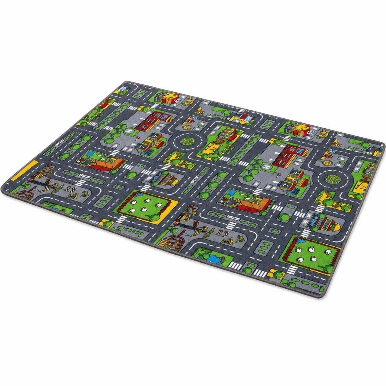 Eivxxky Car Mat 50x80cm Non-Slip Road Pattern Car Rug Play Mat
