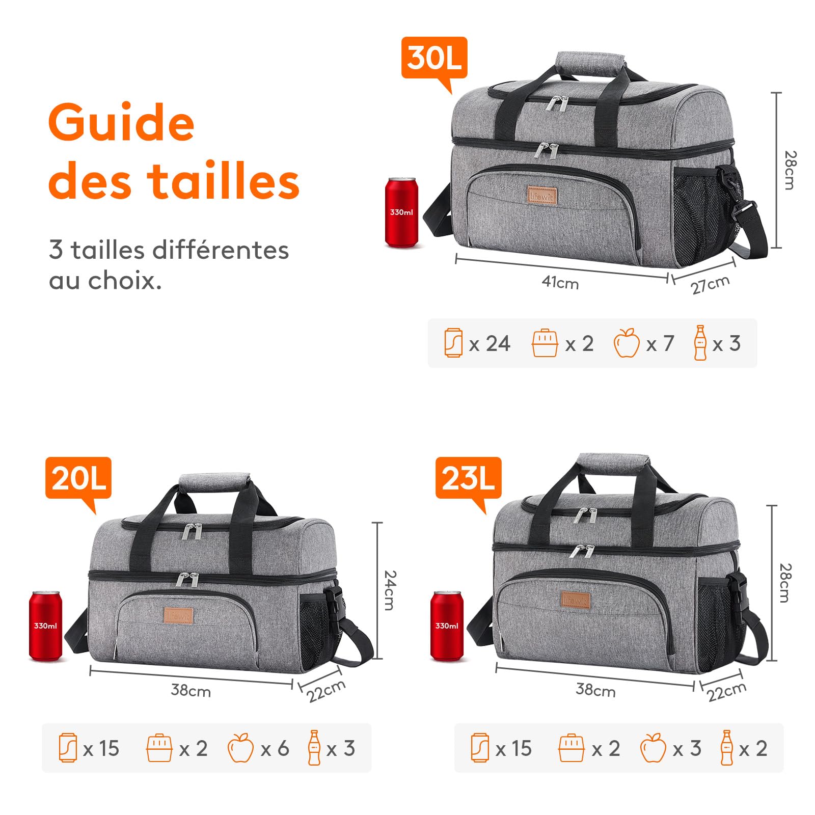 30L Vouwen Picknick Camping Mand Grote Geïsoleerde... – Grandado