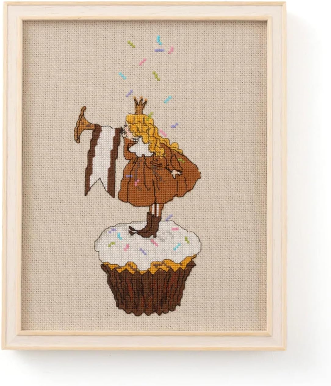 Kurahashi Rei Cross Stitch Kit Muffin CF916102 Embroidery Kurahashi Rei Cross Stitch Handmade Craft Text Popular Illustrator Picture Book Writer