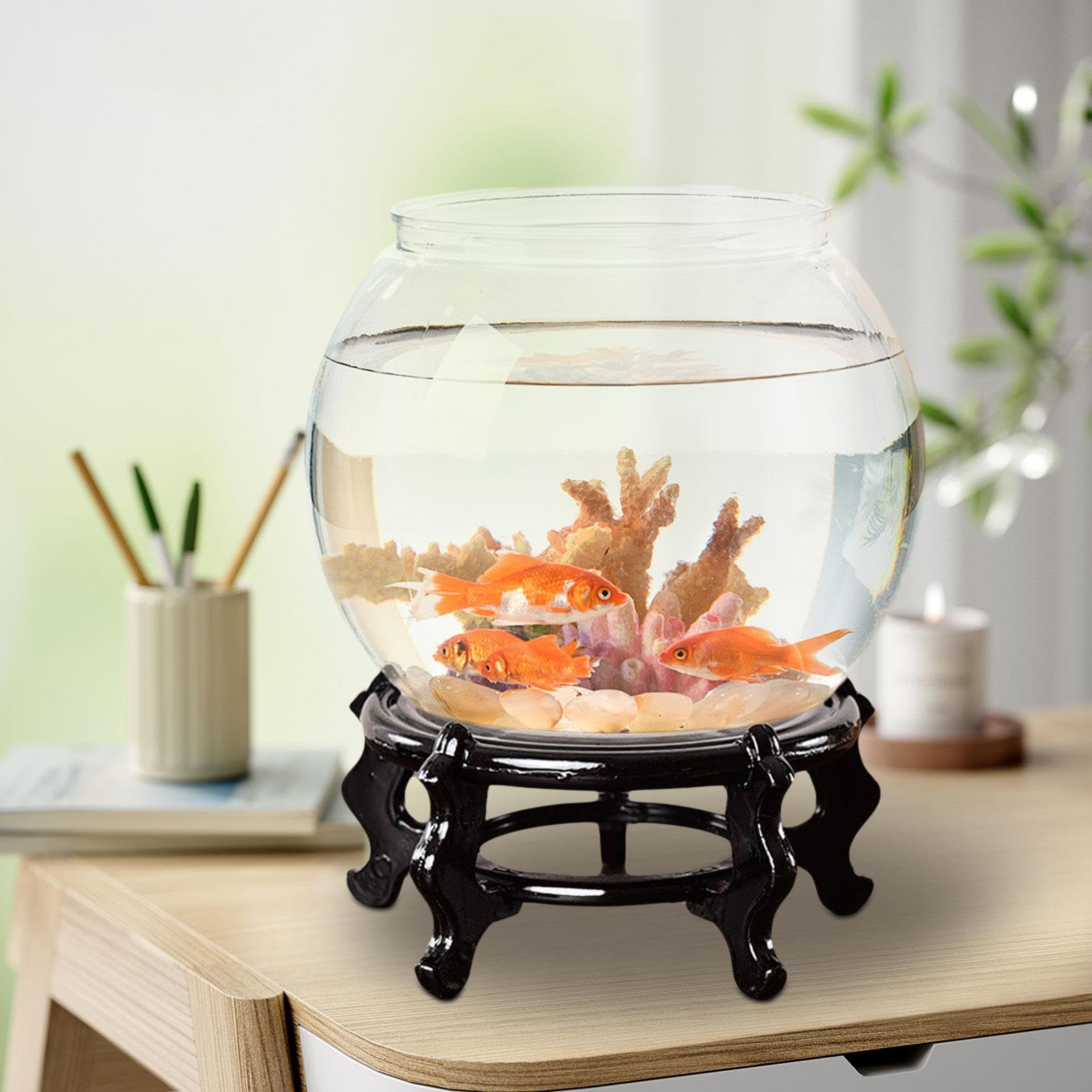 Amazon.com: Generic Chinese Fishbowl Display Stand Wooden Plant