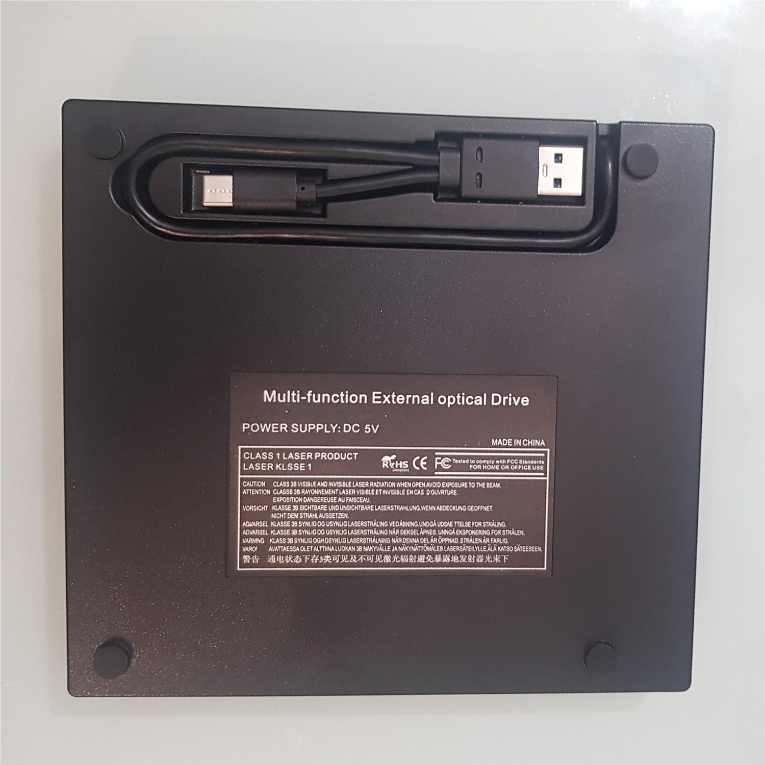 Générique External VCD CD-RW DVD-ROM Drive USB 3.0 and Type-C DVD/CD Burner with SD/TF Card and USB Reader for Windows 7/8/10/11 Vista/XP/Mac OS, Laptop, Desktops