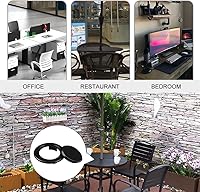 Vista 6 de Prudiut Juego de 2 anillos y tapas para sombrilla de mesa de patio de 2 pulgadas, juego de 2 tapones y tapas estándar para agujero de sombrilla