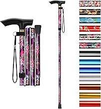 supregear Walking Stick - Adjustable Folding Walking Sticks for Women and Men - Lightweight Portable Collapsible Balancing Walking Aid - Travel Walking Cane for Ladies Elderly Adults
