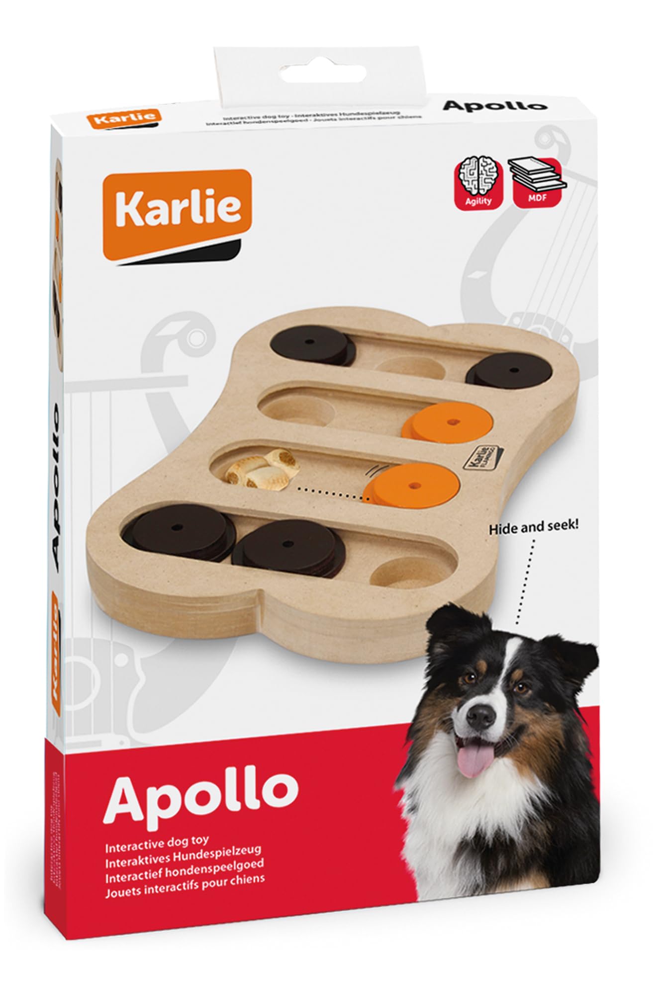 Karlie Drewniany pas Brain Apollo dł.: 30 cm szer.: 20 cm wys.: 2,5 cm
